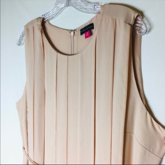 NWT Vince Camuto pink overlay midi dress 16 1X - Picture 5 of 8